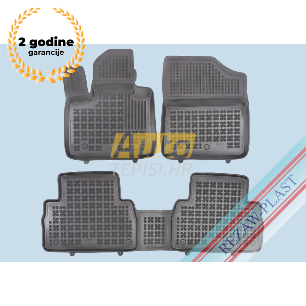 3D gumeni tepisi HYUNDAI Santa Fe IV Hybrid (5 sjedala) (2020-) 3D gumeni tepisi HYUNDAI Santa Fe IV Hybrid (5 sjedala) (2020-) Gumeni tepisi