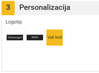 četvrti korak naručivanja auto tepiha