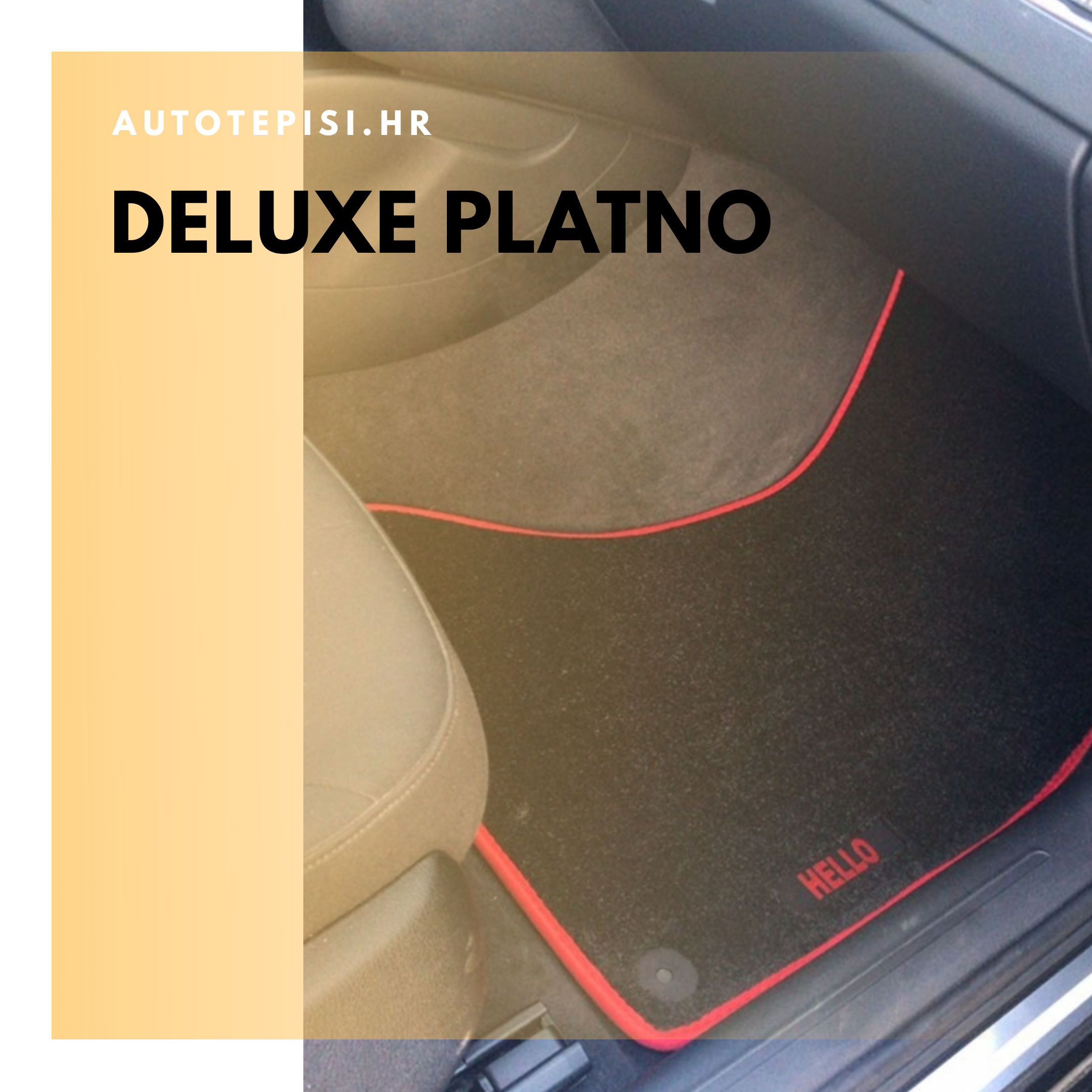Auto tepisi Deluxe platno