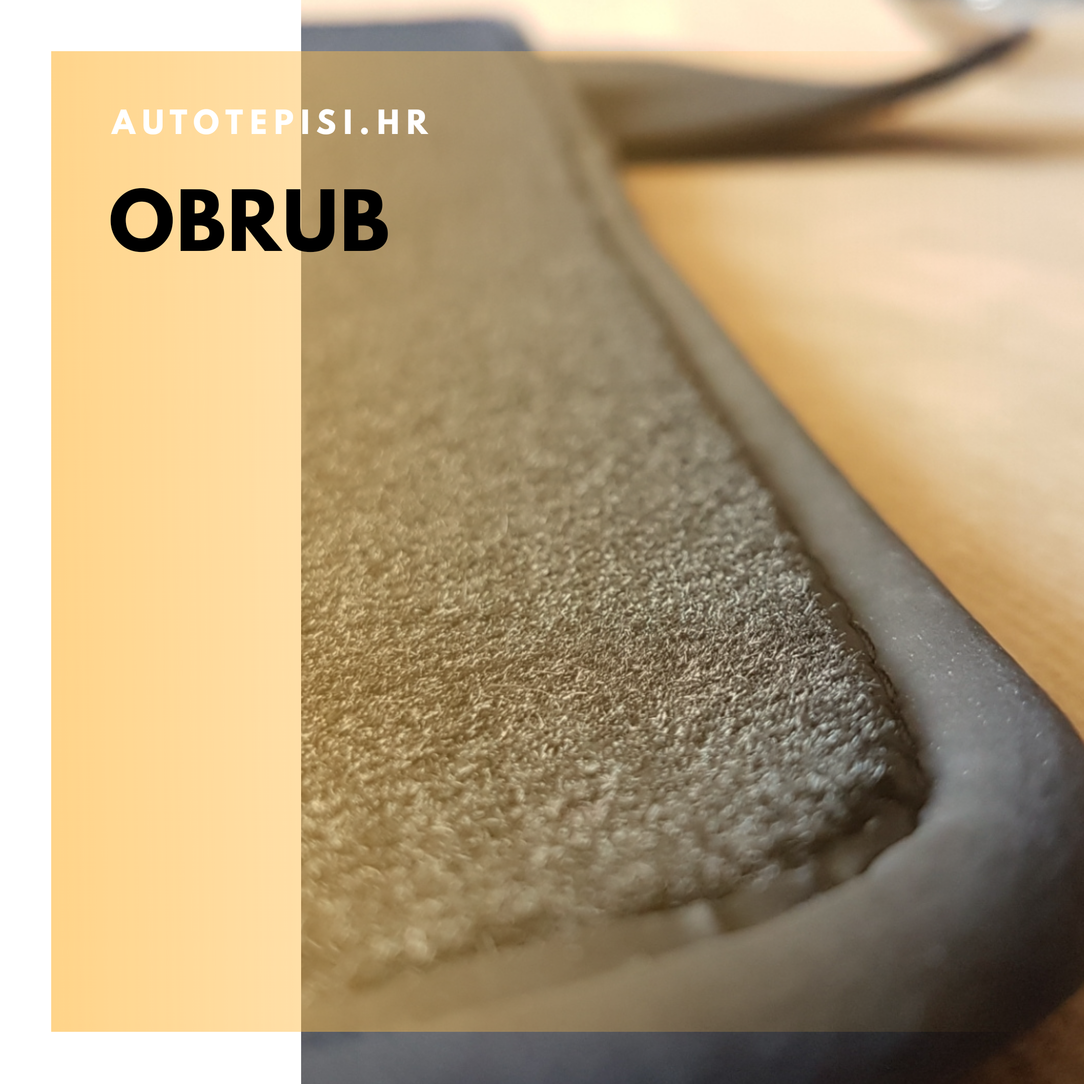 Obrub auto tepiha