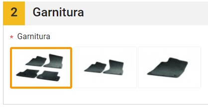 treći korak naručivanja auto tepiha