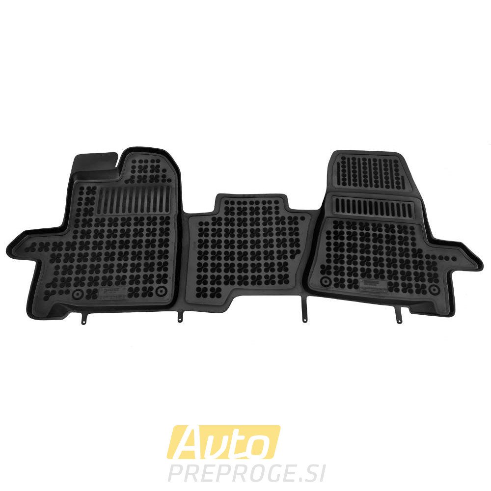 3D gumeni tepisi za auto FORD Tourneo Custom (3 sedeži, 1. vrsta) (ročni menjalnik) (2013 - ); Transit (3 sedeži, 1. vrsta) (ročni menjalnik) (2014 - ); Transit Custom (3 sedeži, 1. vrsta) (ročni menj