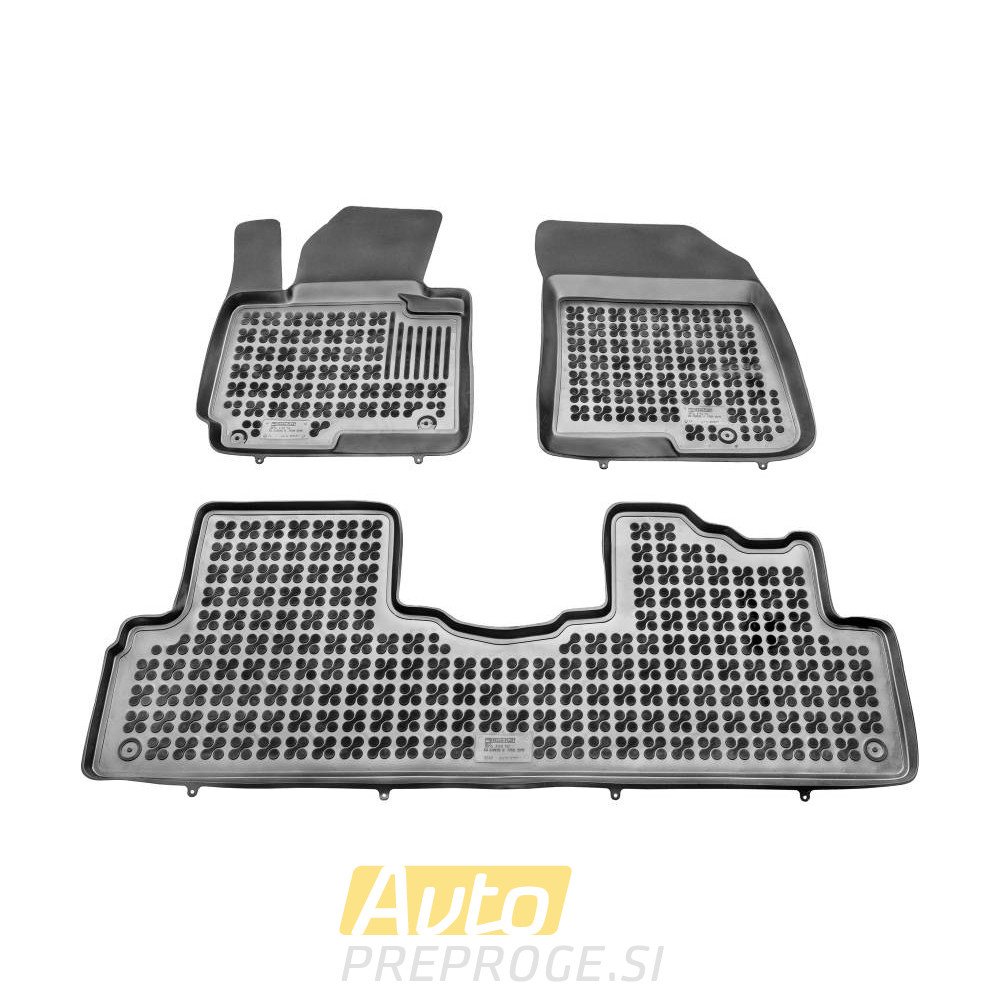 3D gumeni tepisi za auto KIA Carens IV (1. i 2. red sjedala) (2013 - 2018 )