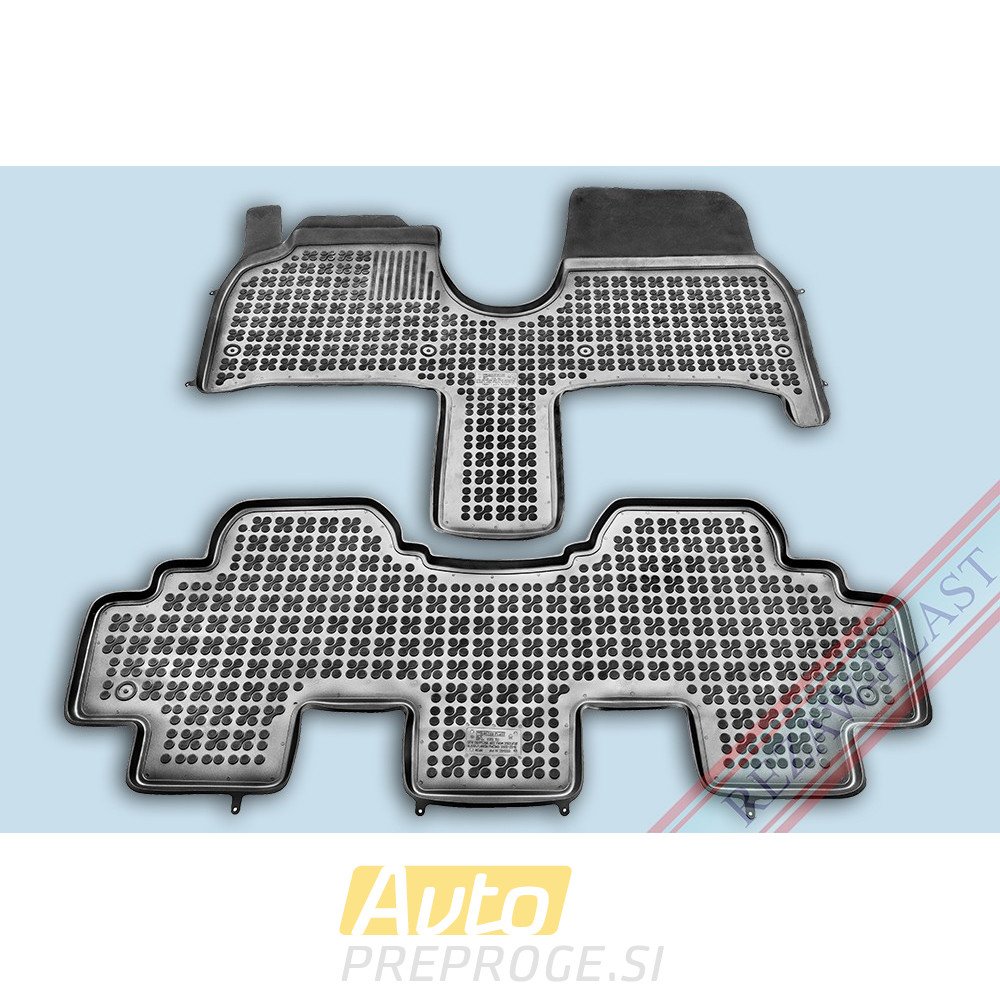 3D gumeni tepisi za auto CITROEN C8 (2002 - 2014); FIAT Ulysse (2002 - 2014); LANCIA Phedra (2002 - 2014); PEUGEOT 807 (2002 - 2014)