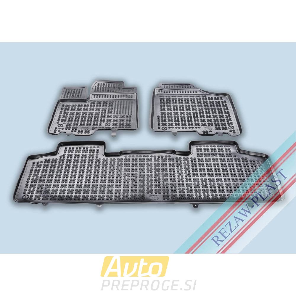 3D gumeni tepisi za auto TOYOTA Sienna III (5 sjedala) (2010 - 2020)