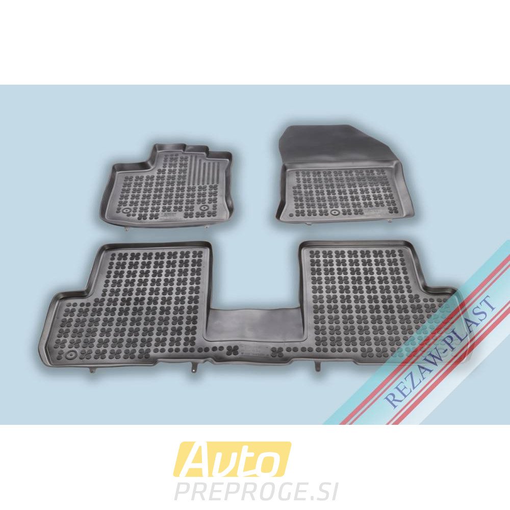 3D gumeni tepisi za auto DACIA Lodgy (1., 2. i 3. red sjedala) (2012 - 2020)