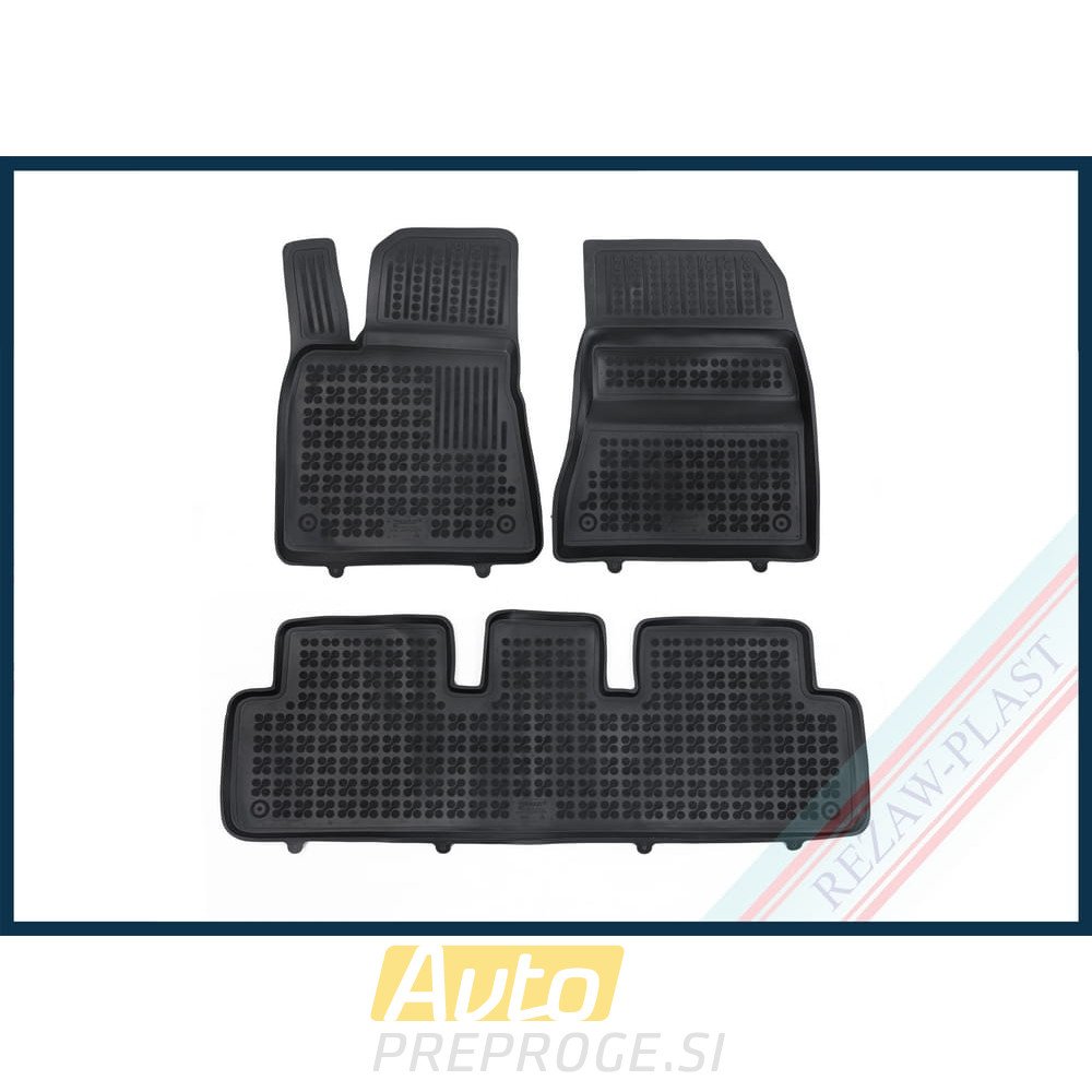 3D gumeni tepisi za auto TESLA Model 3 (s toplotno črpalko) (2021 - )
