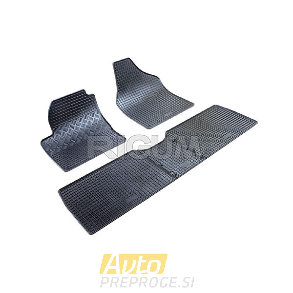 Gumeni tepisi za auto FORD Galaxy I 5 sjedala (1. i 2. red sjedala) (1995 - 2006); SEAT Alhambra (2 reda sjedala) (1995 - 2010); VOLKSWAGEN Sharan I 5 sjedala (2 reda sjedala) (1995 - 2010)