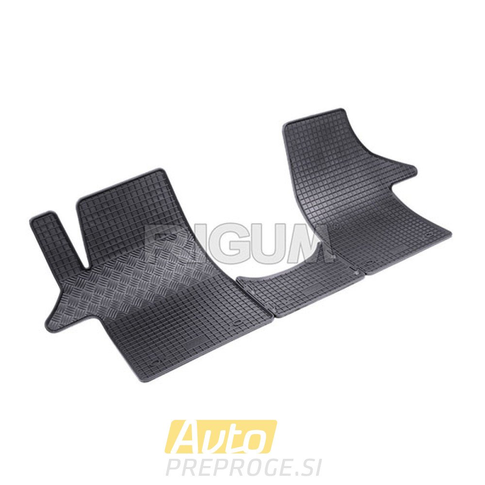 Gumeni tepisi za auto VW T5 Transporter/Caravelle/Multivan 3 sjedala 2003-