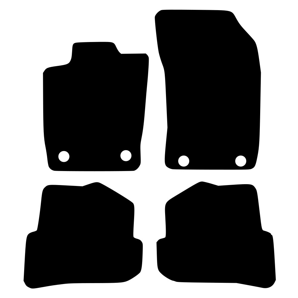 Tekstilni tepisi za auto A1 [8X] (10-18) - Standard - Siva — slika 2