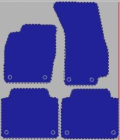 Tekstilni tepisi za auto Lexus SC 430 Z40 (01-10) - Comfort - Crna — slika 2