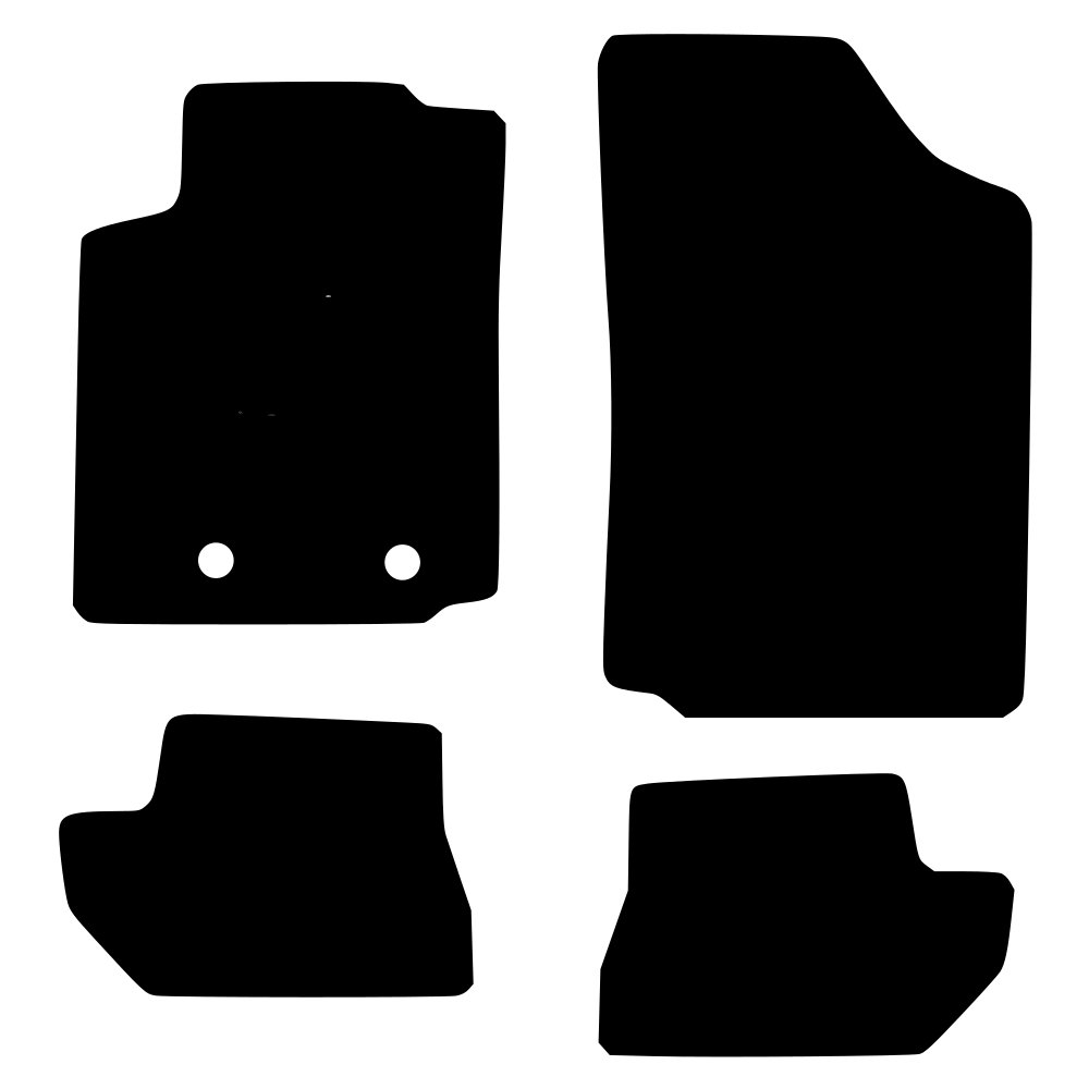 Tekstilni tepisi za auto K00287 - Citroen C3 Pluriel (10-16) - Comfort - Siva — slika 2
