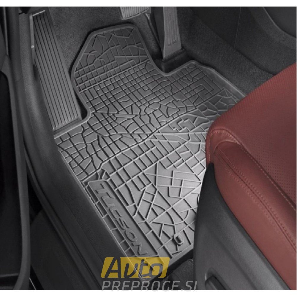 Gumeni tepisi za auto HYUNDAI Tucson PHEV sivi logo (2020 - )