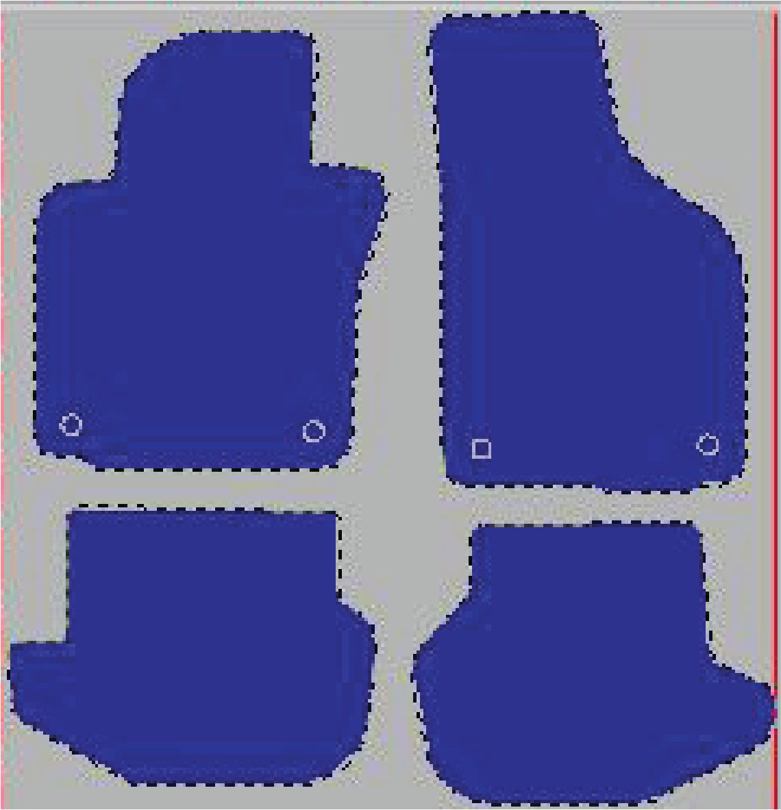 Tekstilni tepisi za auto EOS (06-15) - Comfort - Siva — slika 2