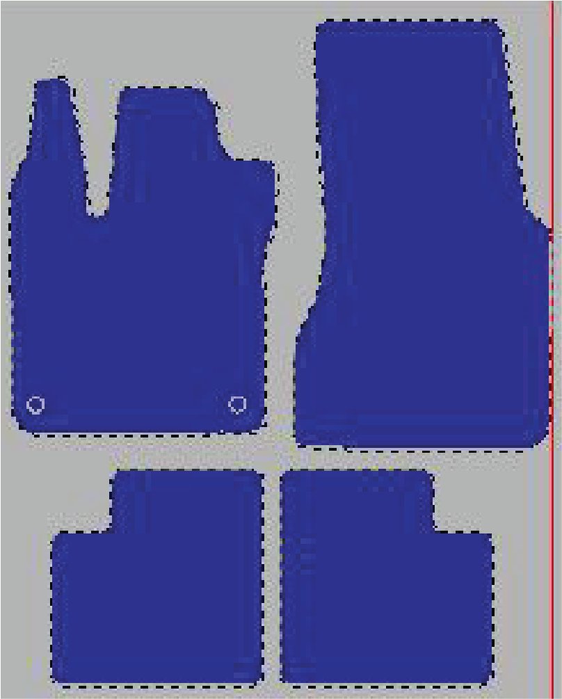 Tekstilni tepisi za auto FORFOUR II (14-) - Comfort - Siva — slika 2