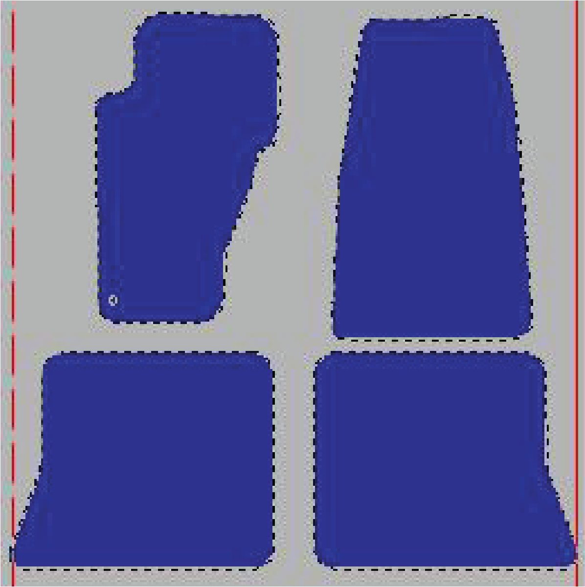 Tekstilni tepisi za auto GRAND CHEROKEE II [WJ] (99-04) - Standard - Siva — slika 2