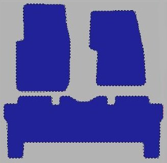 Tekstilni tepisi za auto GOA PICK UP (02-) - Luxury - Crna — slika 2