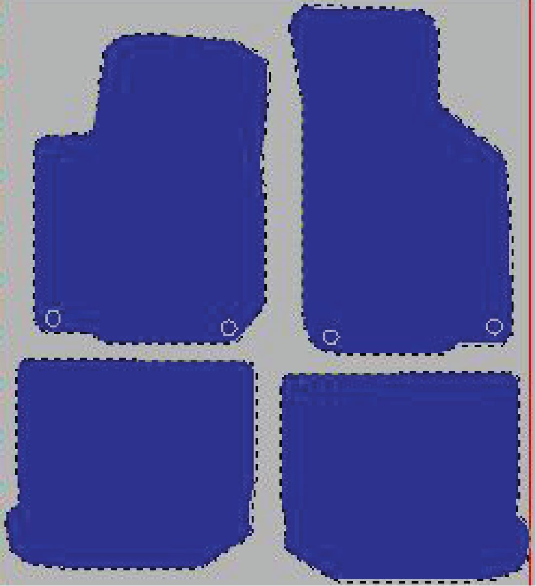 Tekstilni tepisi za auto GOLF IV (98-03), Beetle (98-11) - Comfort - Siva — slika 2