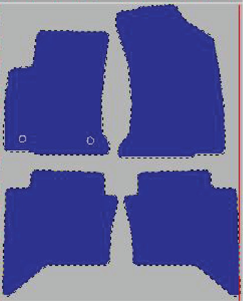 Tekstilni tepisi za auto Hilux Doublecar (15-) - Comfort - Siva — slika 2