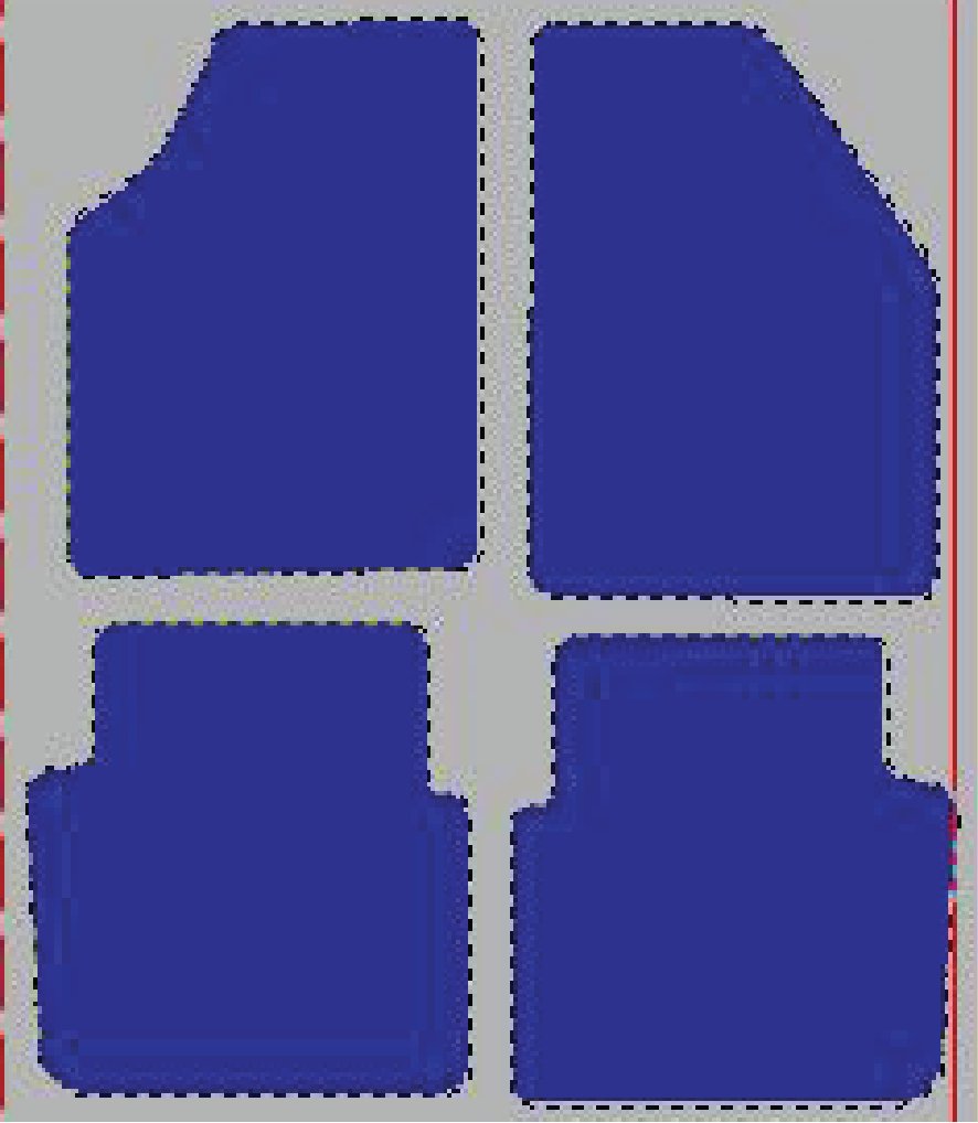 Tekstilni tepisi za auto Idea (03-12) - Comfort - Siva — slika 2