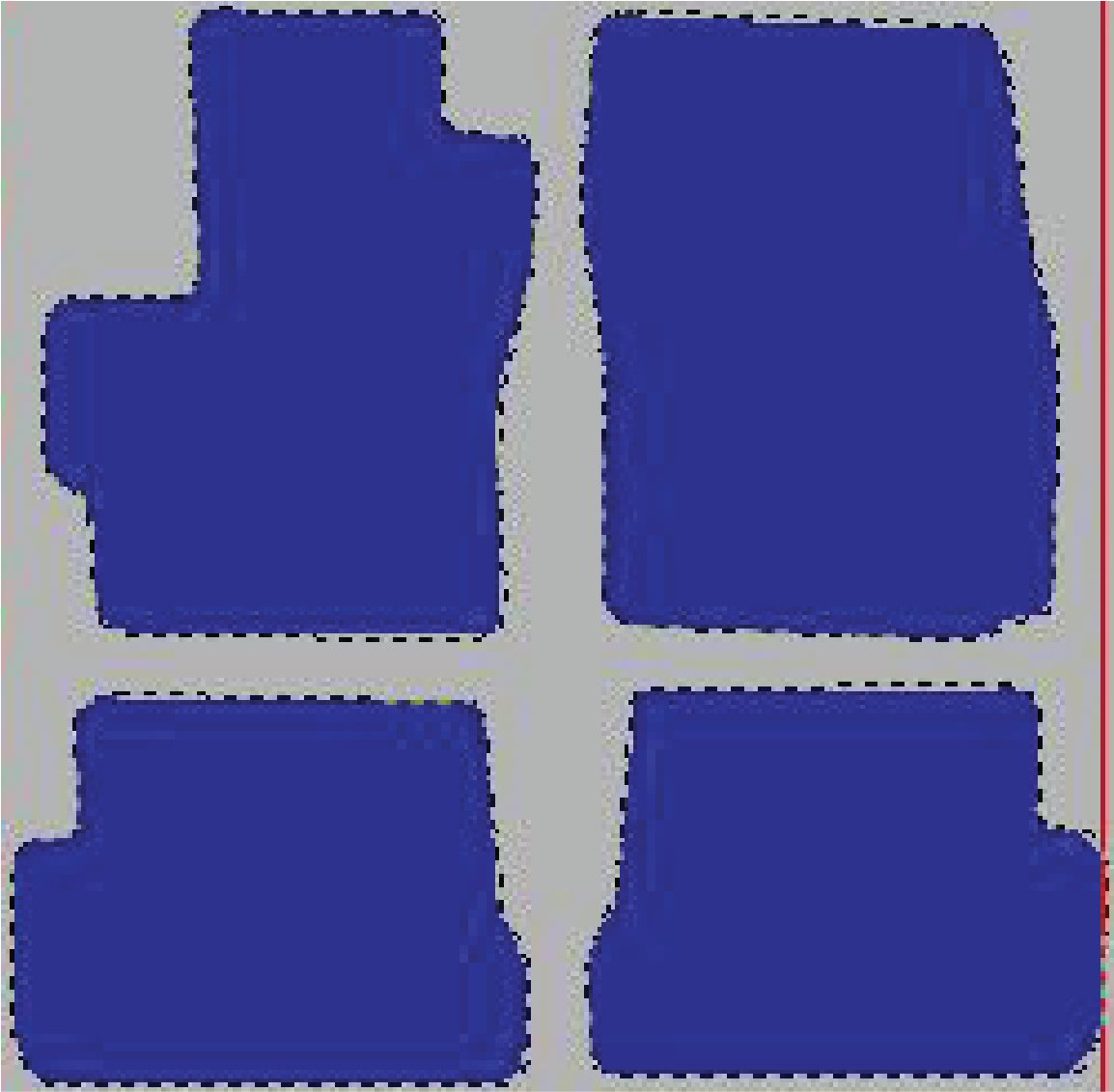Tekstilni tepisi za auto MAZDA 3 I [BK] (03-09) - Standard - Siva — slika 2
