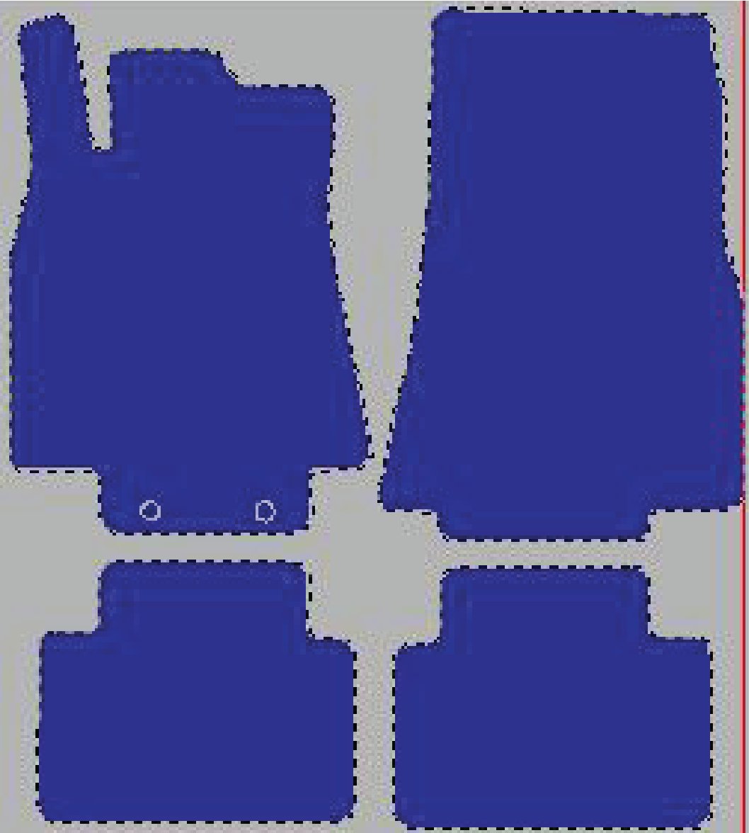 Tekstilni tepisi za auto MERCEDES [A] W169 (04-12) - Standard - Siva — slika 2