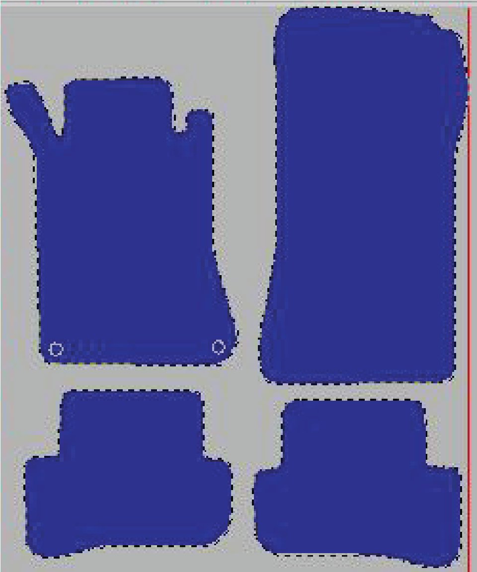 Tekstilni tepisi za auto MERCEDES [C] W203 (00-07) - Standard - Siva — slika 2
