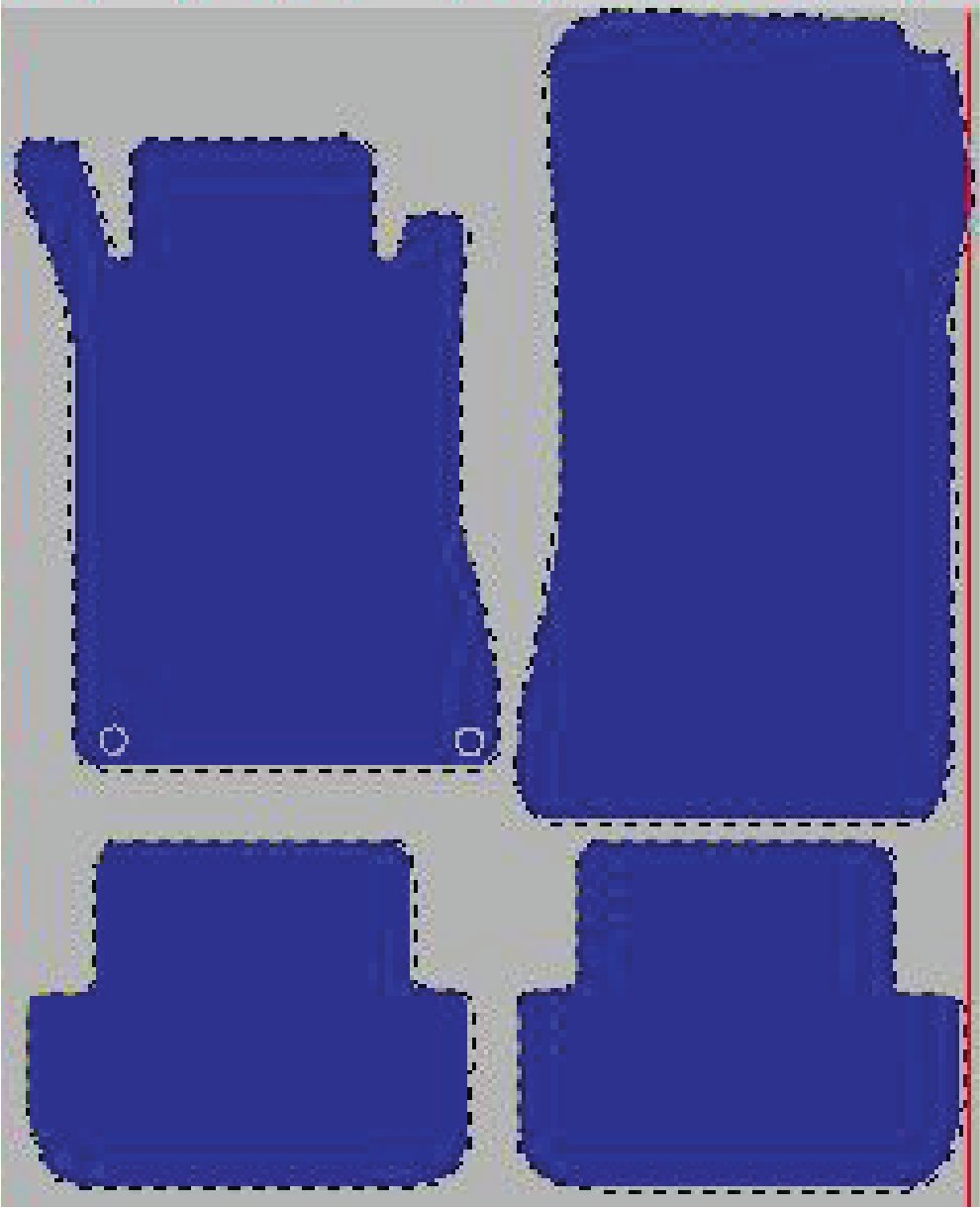 Tekstilni tepisi za auto MERCEDES [CLK] C209,A209 (02-10) - Standard - Siva — slika 2