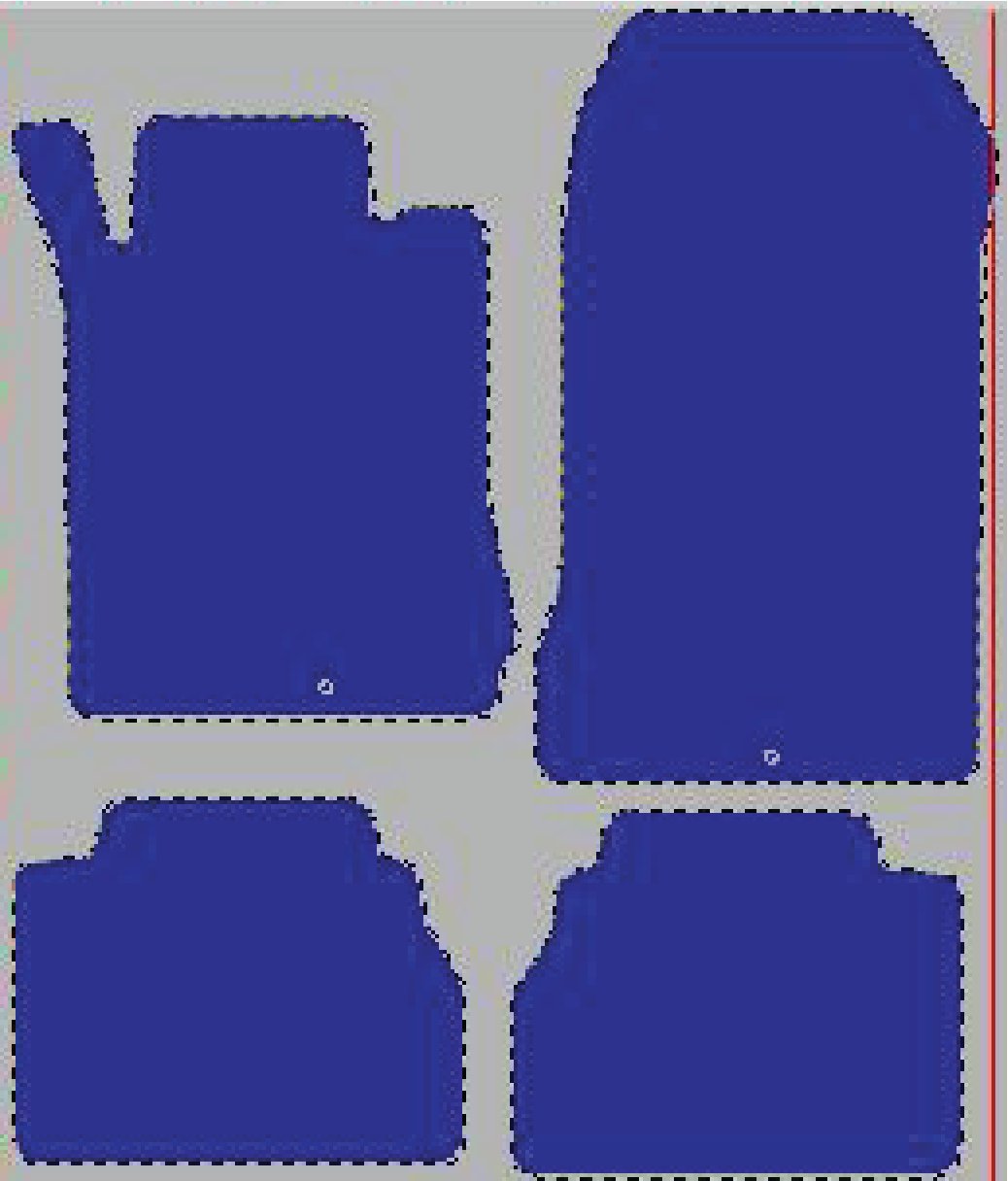 Tekstilni tepisi za auto MERCEDES [E] W210 (95-03) - Standard - Siva — slika 2