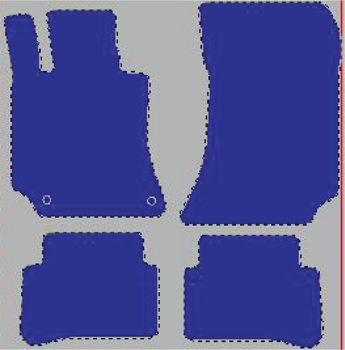 Tekstilni tepisi za auto MERCEDES [E] W212 (09-13) - Comfort - Siva — slika 2
