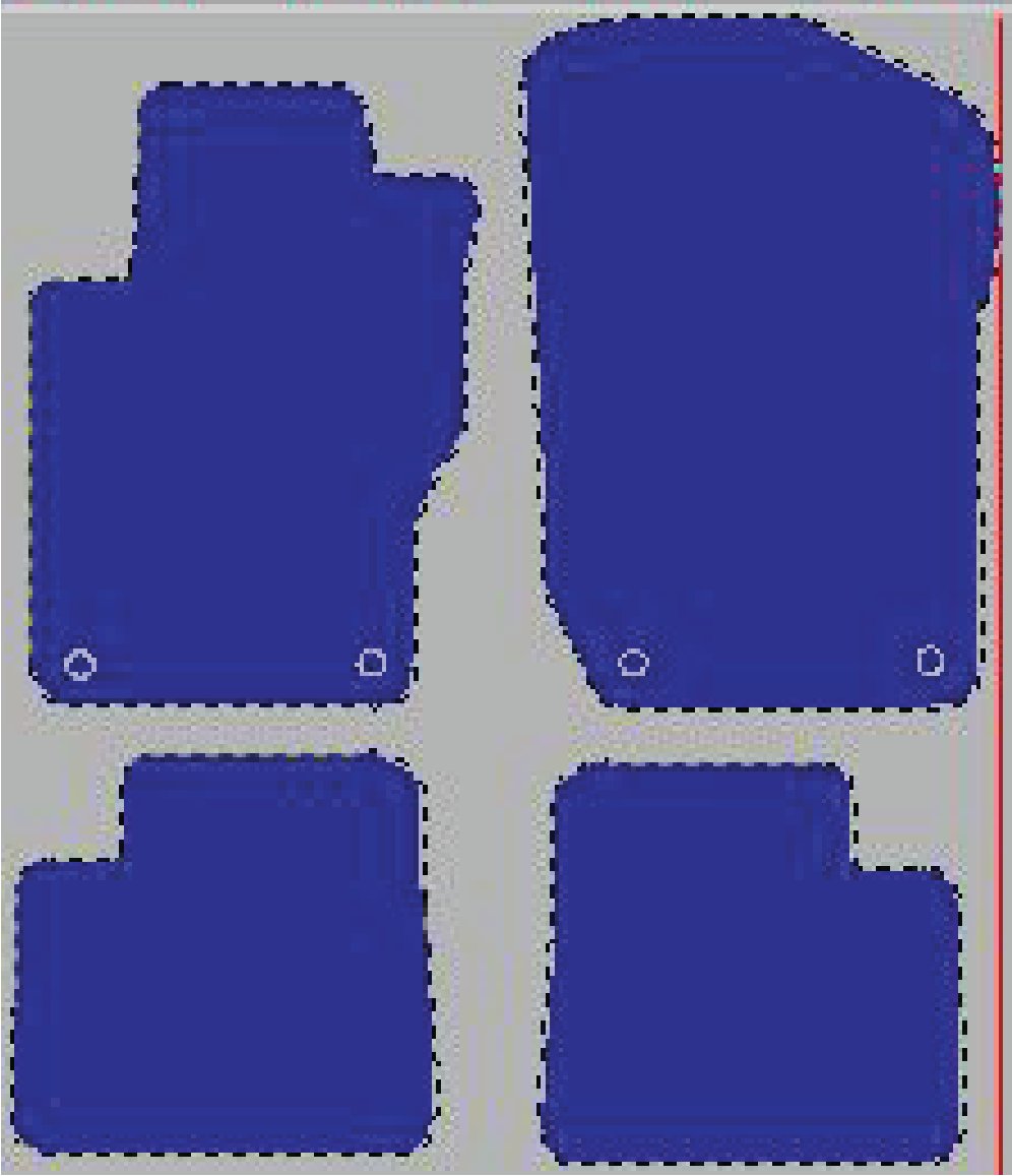Tekstilni tepisi za auto MERCEDES [GL] X164 (07-12) - Standard - Siva — slika 2