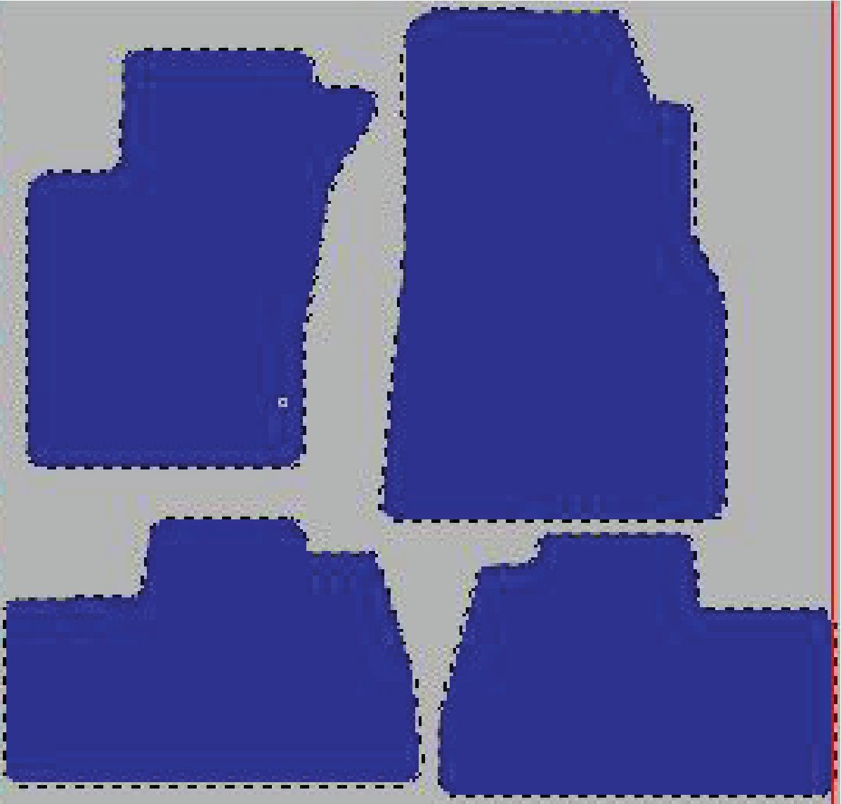 Tekstilni tepisi za auto MERCEDES [ML] W163 (97-05) - Standard - Siva — slika 2