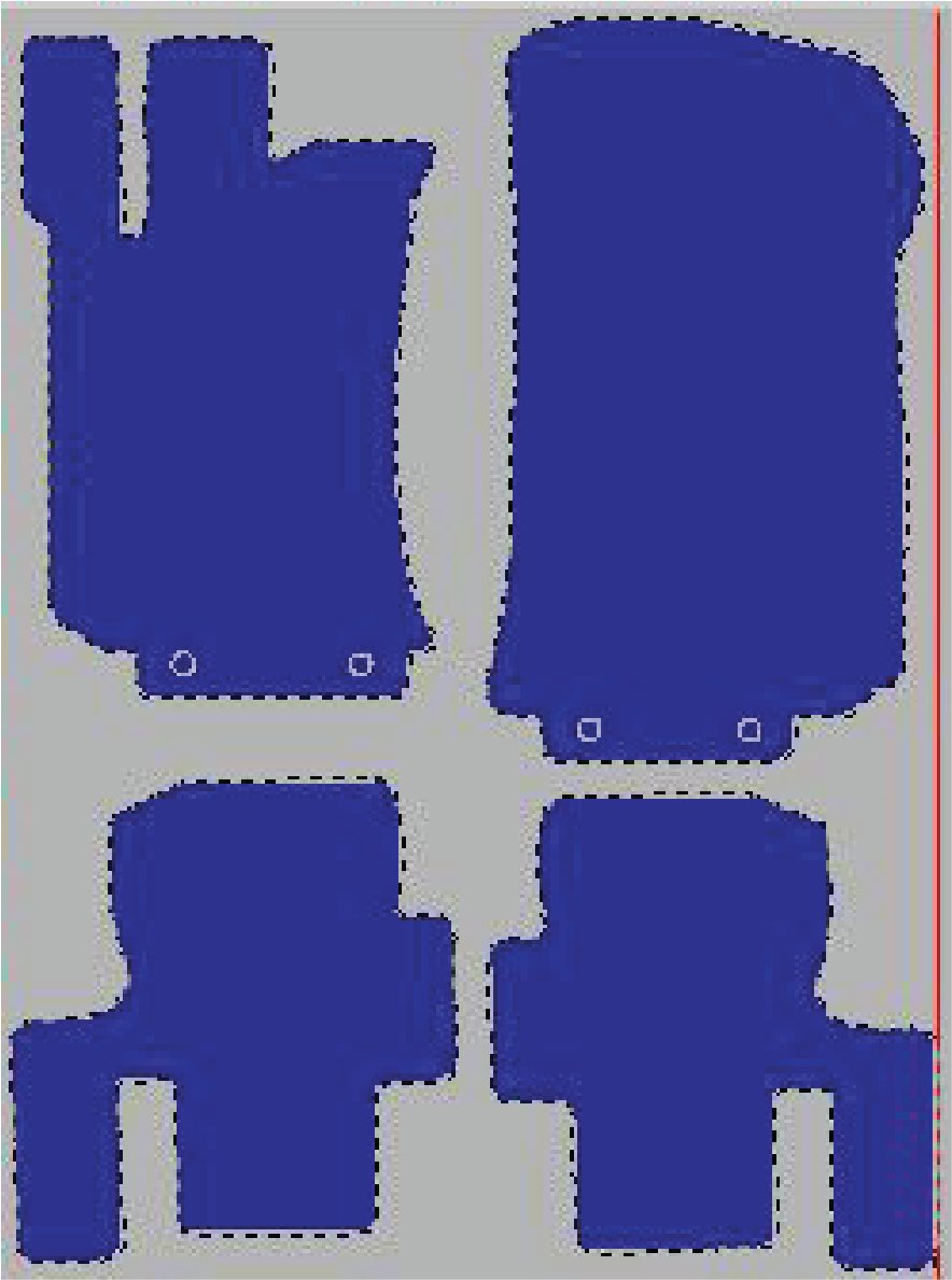 Tekstilni tepisi za auto MERCEDES [R] W251 (05-13) - Comfort - Siva — slika 2