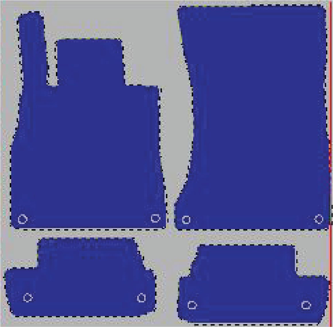 Tekstilni tepisi za auto MERCEDES [S] C217 (14-) - Comfort - Siva — slika 2