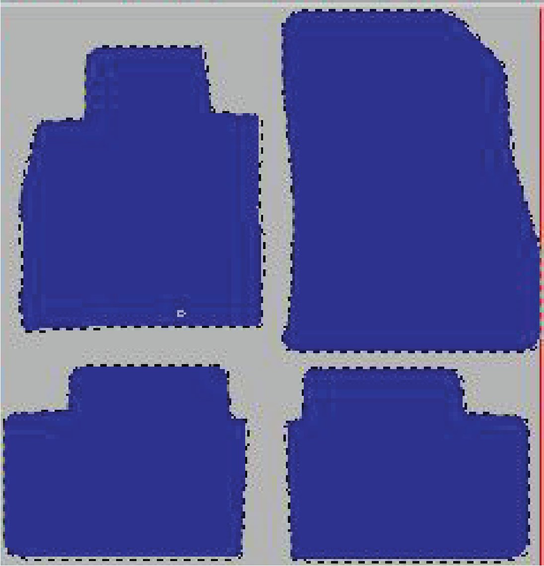 Tekstilni tepisi za auto MICRA IV [K13] (10-17) - Comfort - Siva — slika 2