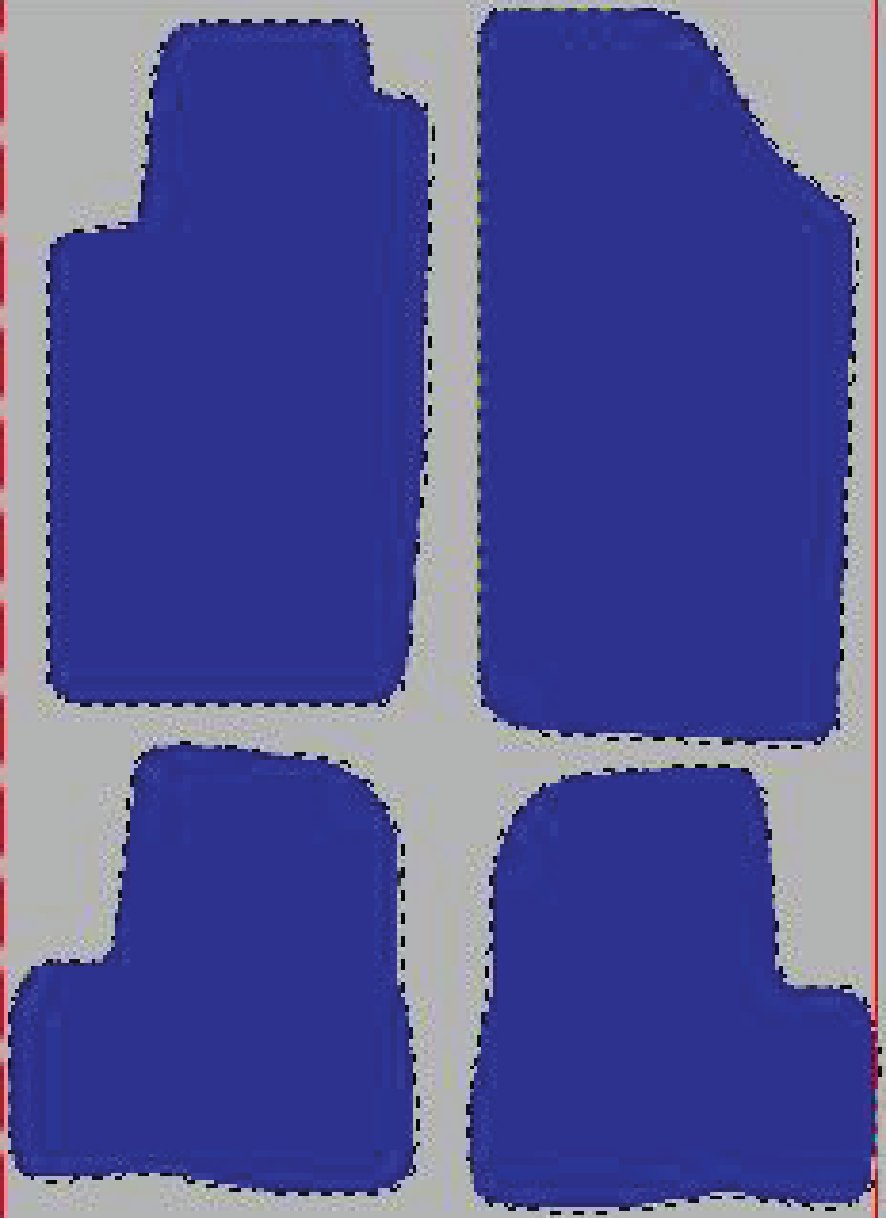 Tekstilni tepisi za auto 206 (98-09) - Standard - Siva — slika 2