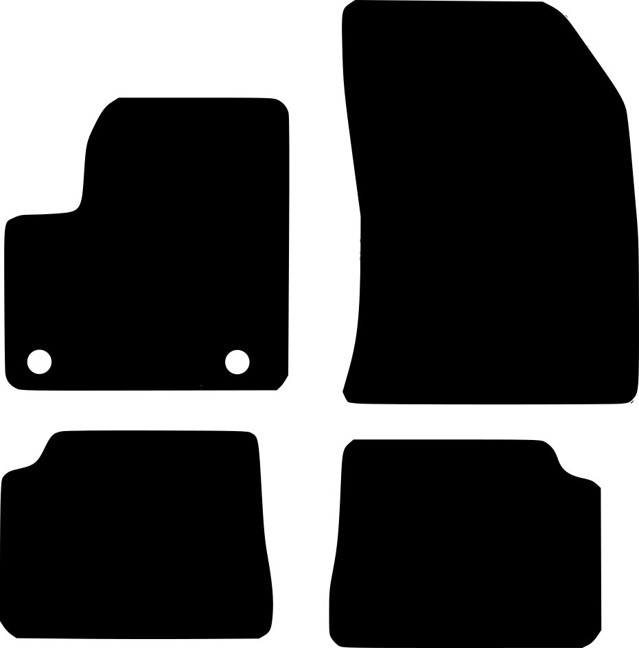 Tekstilni tepisi za auto DS 3 Crossback e (18-), 208-e (19-) - Standard - Siva — slika 2