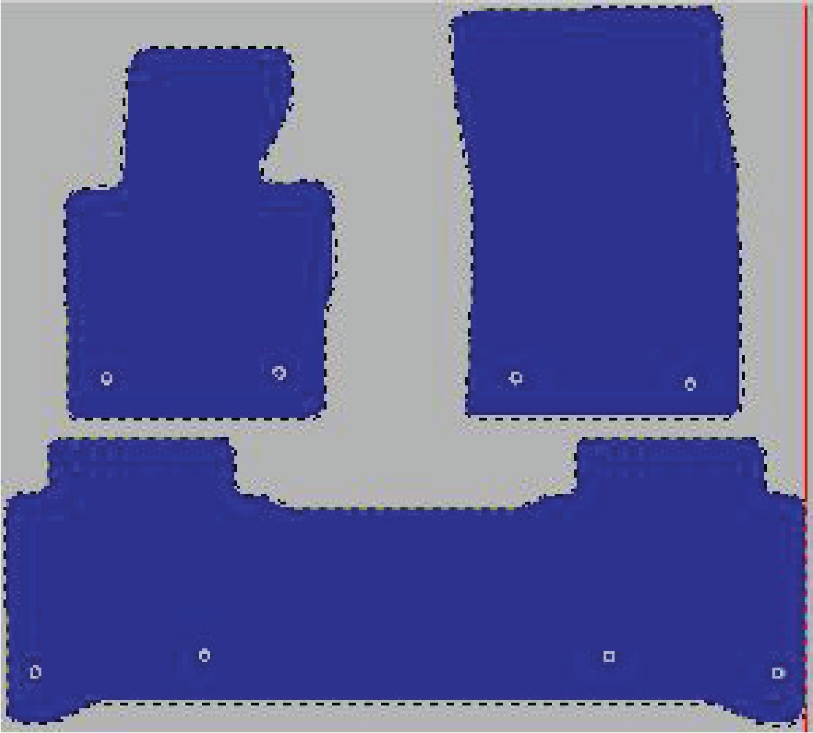 Tekstilni tepisi za auto RANGE ROVER III [L322] (02-12) - Luxury - Zvjezdano nebo — slika 2