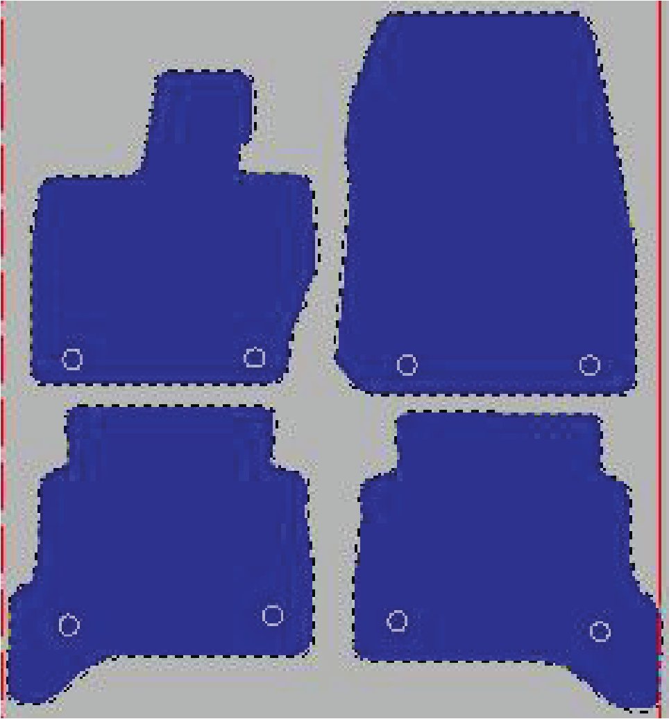 Tekstilni tepisi za auto Range Rover V L460 Vogue (21-) - Comfort - Siva — slika 2