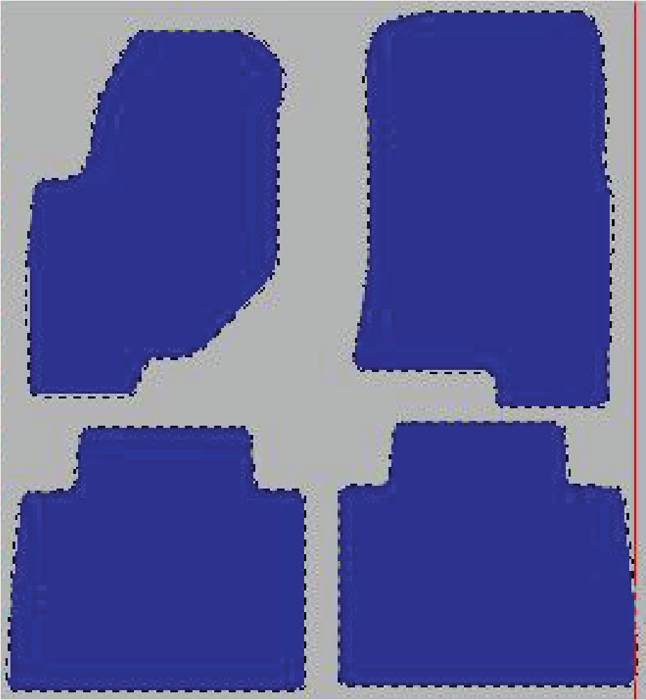 Tekstilni tepisi za auto Rexton Y400-Y450 (17-21) - Standard - Siva — slika 2