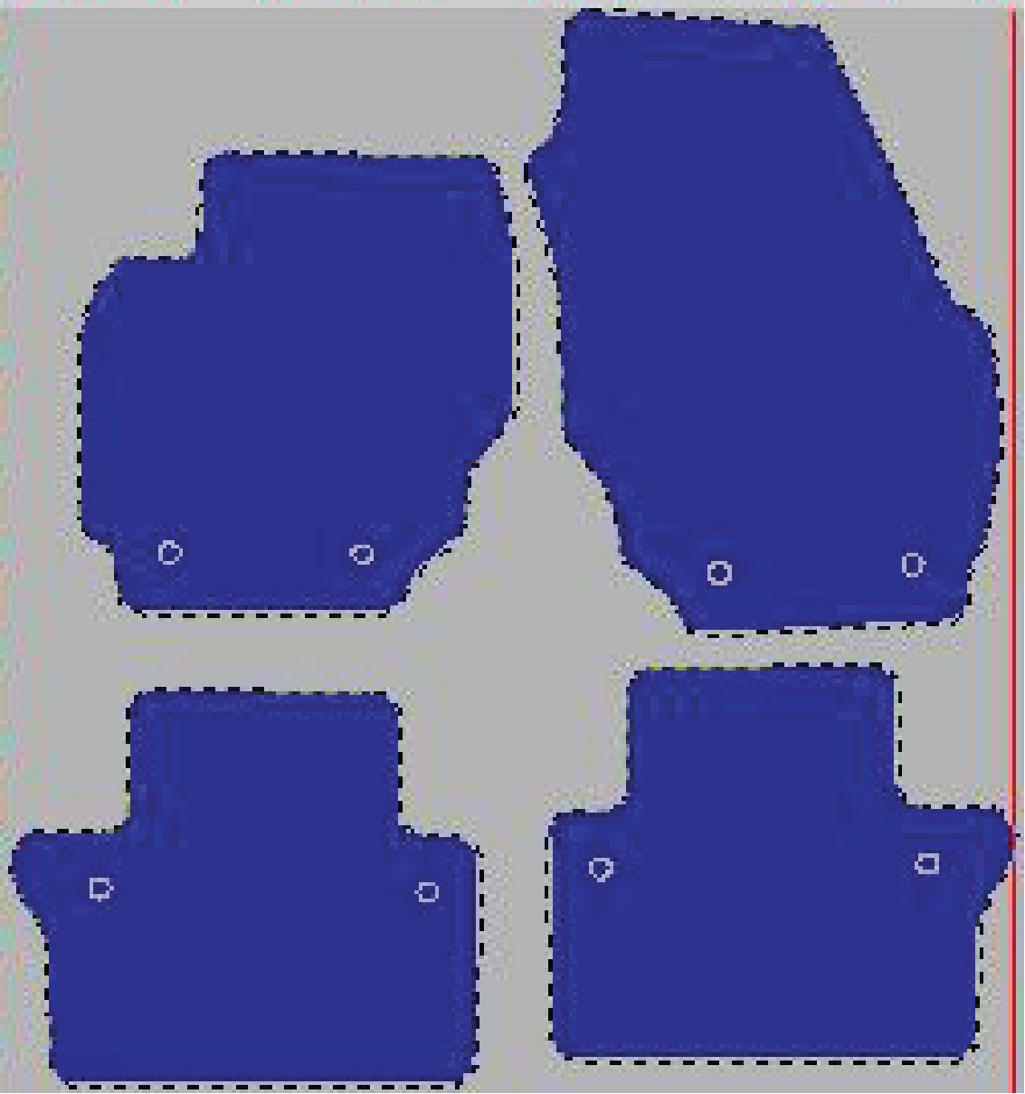 Tekstilni tepisi za auto S80 II (06-16) - Standard - Siva — slika 2