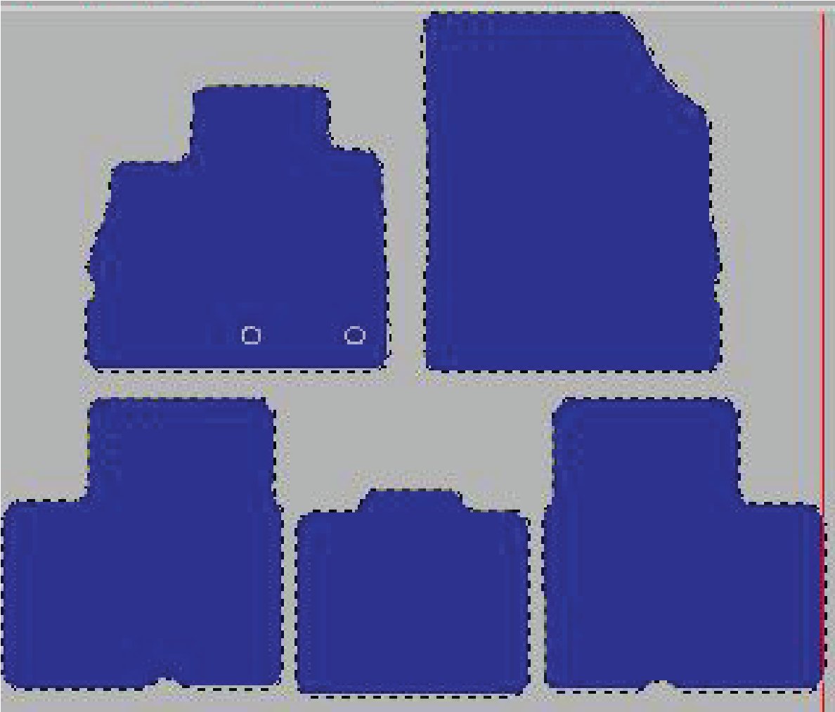 Tekstilni tepisi za auto SCENIC IV (16-) - Standard - Siva — slika 2