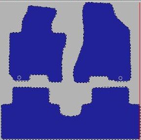 Tekstilni tepisi za auto Sportage II (05-10) - Standard - Siva — slika 2