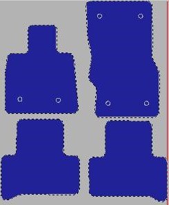 Tekstilni tepisi za auto Stelvio TYP 949 (16-) - Standard - Siva — slika 2