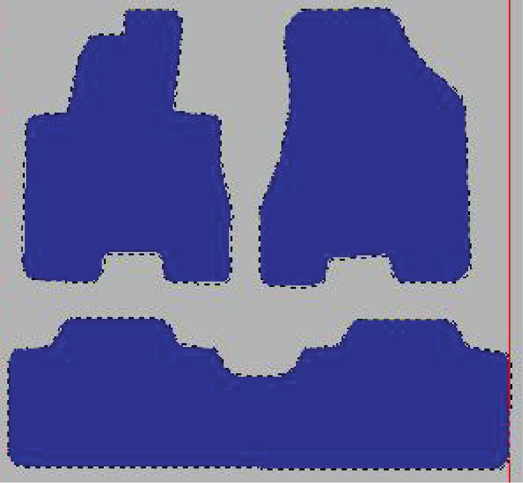 Tekstilni tepisi za auto TUCSON I [JM] (04-09) - Standard - Siva — slika 2