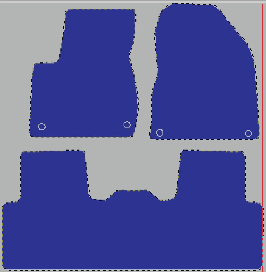 Tekstilni tepisi za auto Airways U5 (19-) - Standard - Siva — slika 2