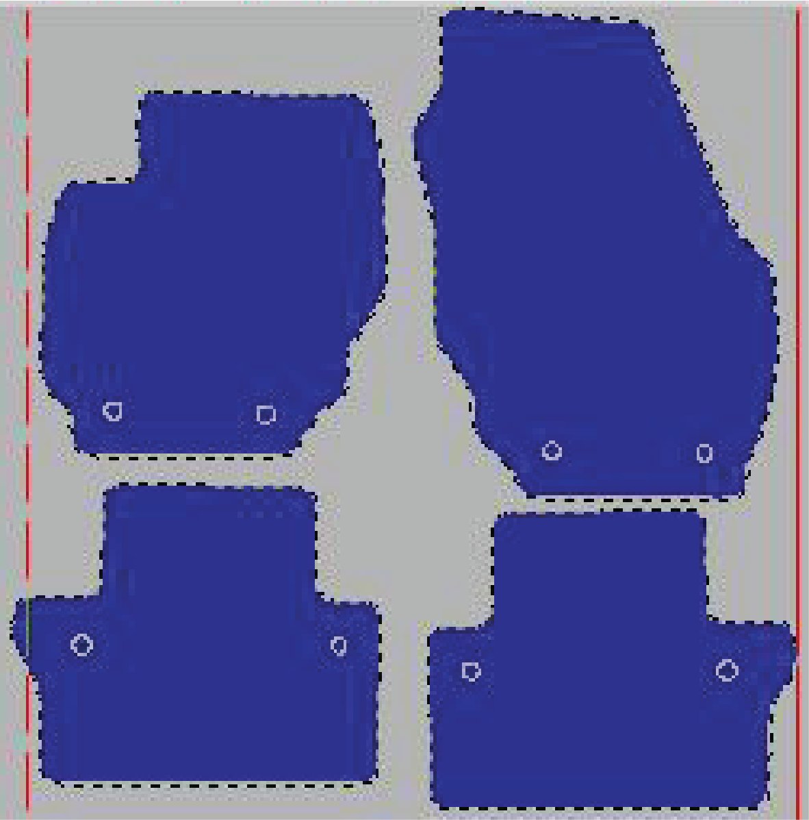 Tekstilni tepisi za auto V70 III (07-16) - Comfort - Siva — slika 2