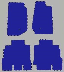 Tekstilni tepisi za auto WRANGLER [JK] (07-18) - Standard - Crna — slika 2