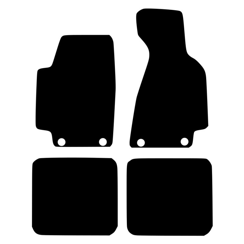 Tekstilni tepisi za auto 80 Type 89 Cabrio (94-00) - Standard - Crna — slika 3