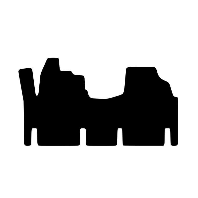 Tekstilni tepisi za auto Expert; Jumpy; Scudo (95-06) - Standard - Crna — slika 2